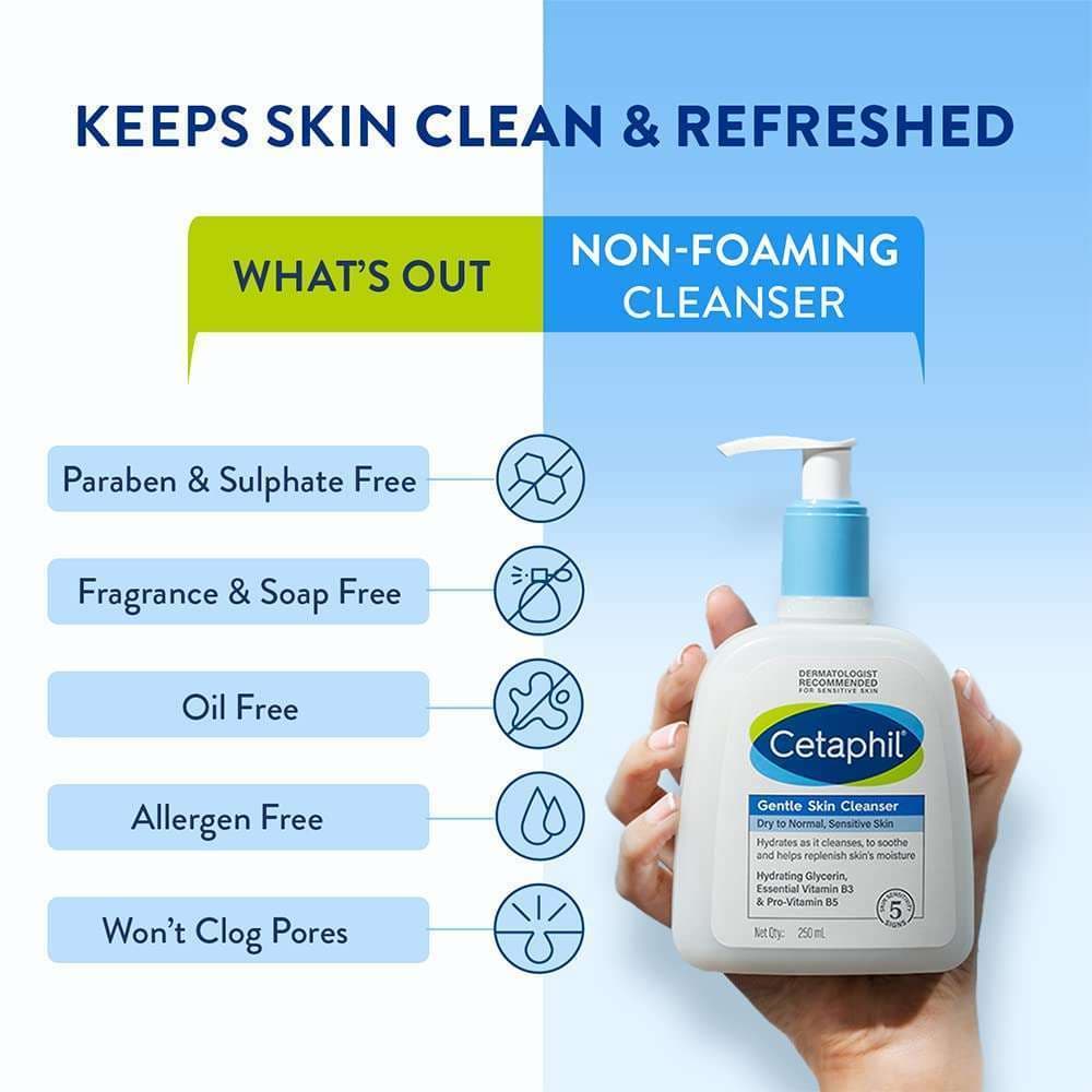 Cetaphil Gentle Skin Cleanser for Dry to Normal Skin 250ml view 3