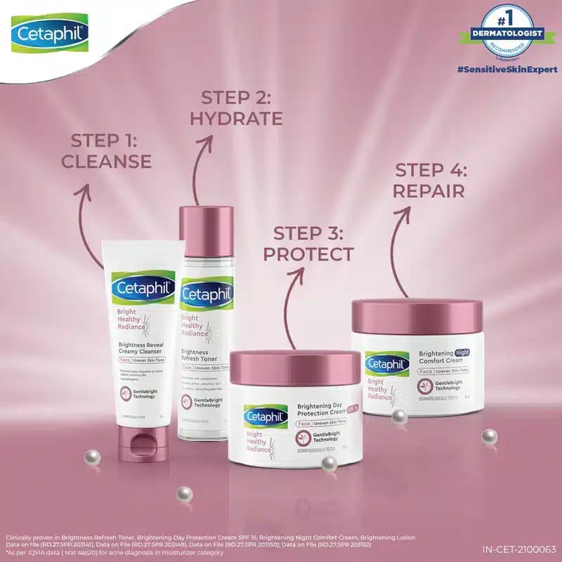 Cetaphil Brightening Day and Night Protection Cream, 50ml Each (Bright Healthy Radiance) view 4